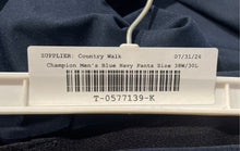 Load image into Gallery viewer, Champion Mens Navy Blue Flat Front Straight Leg Chino Pants Sz 38Wx30L With Tags
