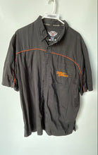 Load image into Gallery viewer, Harley-Davidson Mens Black Short Sleeve Motorcycle Button-Up Shirt Size XL

