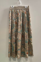 Load image into Gallery viewer, Helene Berman London Womens Multicolor Paisley Pleated Front Flare Skirt Size XS
