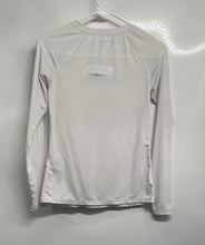 Load image into Gallery viewer, Karl Lagerfeld Paris Womens White Long Sleeve Crew Neck Graphic T-Shirt Size XS
