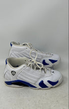 Load image into Gallery viewer, Nike Kids Air Jordan 14 Retro 487524-104 White Blue Sneaker Shoes Size 5.5Y
