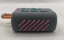 Load image into Gallery viewer, JBL GO3 Gray Mini Waterproof Portable Wireless Bluetooth Speaker
