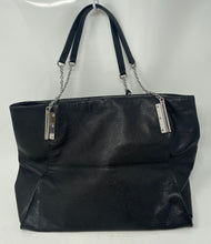 Load image into Gallery viewer, Authentic Lauren Ralph Lauren Womens Black Double Handle Tote Handbag Damaged

