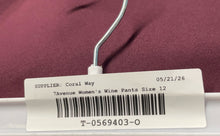 Load image into Gallery viewer, 7th Avenue Design Studio New York &amp; Company Womens Wine Trouser Pants Size 12P
