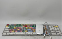 Load image into Gallery viewer, Apple White Silver Computer Keyboard With Mouse &amp; Cable Not Tested
