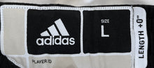 Load image into Gallery viewer, Adidas Mens Black White Elastic Waist Basketball Athletic Shorts Size Large
