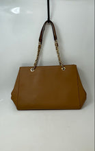 Load image into Gallery viewer, Michael Kors Womens Susannah Beige Leather Double Handle Tote Handbag
