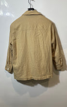Load image into Gallery viewer, Zara Womens Brown Long Sleeve Button Front Collared Shirt Jacket Size Small
