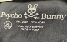 Load image into Gallery viewer, Psycho Bunny Boys Black Graphic Print Short Sleeve T-Shirt Size XL 18/20
