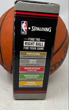 Load image into Gallery viewer, Spalding Brown Leather Official Basketball Of The NBA 29.5 In Full Size With Box
