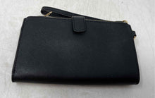 Load image into Gallery viewer, Michael Kors Womens Black Leather Double Zip Jet Set Travel Wristlet Wallet
