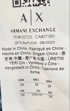 Load image into Gallery viewer, Armani Exchange Womens Blue Stretch Denim Boyfriend Cropped Jeans Size 29

