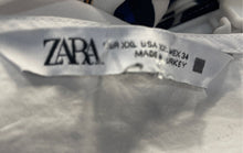 Load image into Gallery viewer, Zara Womens White Long Sleeve Button Front V-Neck Mini Dress Size 2XL
