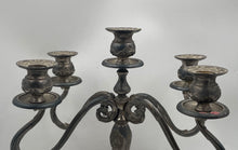 Load image into Gallery viewer, Godinger Silver-Tone Vintage Style Five Arm Candle Holder Candelabra Collectible
