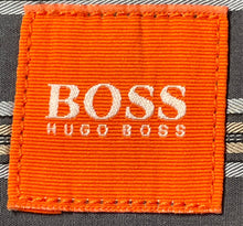 Load image into Gallery viewer, Boss Hugo Boss Mens Gray Striped Long Sleeve Button-Up Shirt Size Medium
