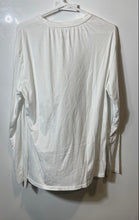 Load image into Gallery viewer, Armani Exchange Mens White Pima Cotton Long Sleeve V-Neck T-Shirt Size Large
