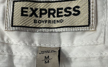 Load image into Gallery viewer, Express Womens White Long Sleeve Collared Pockets Button-Up Shirt Size M
