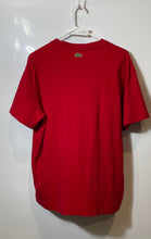 Load image into Gallery viewer, Lacoste Mens Red Cotton Short Sleeve Crew Neck Relaxed Fit Graphic T-Shirt Sz M
