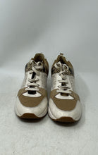 Load image into Gallery viewer, Michael Kors Womens Beige Leather Printed Lace-Up Sneaker Shoes Size 7.5M
