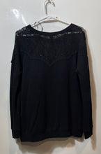 Load image into Gallery viewer, Forever 21 Womens Black Long Sleeve Crew Neck Studded Pullover Blouse Top Size L
