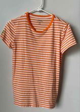 Load image into Gallery viewer, Polo Ralph Lauren Womens Orange White Striped Print Pullover T-Shirt Size S
