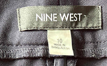 Load image into Gallery viewer, Nine West Womens Navy Blue Straight Leg The Modern Trouser Pants Size 10
