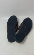 Load image into Gallery viewer, Steve Madden Womens Kandi Brown Faux Snakeskin Slip-On Mule Flats Size 7

