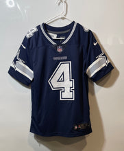 Load image into Gallery viewer, Nike Mens Blue Dallas Cowboys Dak Prescott #4 Short Sleeve NFL Jersey Size S
