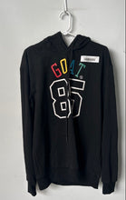 Load image into Gallery viewer, Fly Supply Mens Black Graphic Print Goat 85 Drawstring Pullover Hoodie Size L
