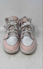 Load image into Gallery viewer, Nike Kids Air Jordan 1 Mid White Light Purple Pink Lace-Up Sneaker Shoes Size 3Y

