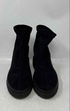 Load image into Gallery viewer, Steve Madden Womens Freshly Black Suede Platform Ankle Boots Size 6.5M
