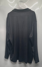 Load image into Gallery viewer, Van Heusen Mens Black Printed Long Sleeve Collared Polo Shirt Size XL
