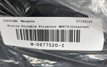 Load image into Gallery viewer, Minolta MN674 Black Gray Full HD Portable Projector Untested

