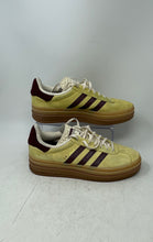 Load image into Gallery viewer, Adidas Womens Gazelle Bold IF5937 Yellow Maroon Lace-Up Sneaker Shoes Size 10
