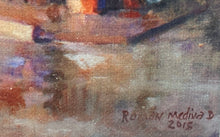 Load image into Gallery viewer, City Street By Roman Medina 2015 Wall Hanging Home Decor Art Painting
