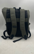 Load image into Gallery viewer, Pilatus Mens XRF Green Rubber Adjustable Strap Roll-Top Travel Backpack
