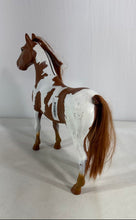 Load image into Gallery viewer, Our Generation 20-Inch Brown White With Blonde Hair Poseable Pinto Toy Horse
