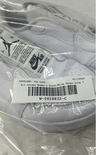 Load image into Gallery viewer, Nike Womens Air Jordan 1 Low Slip White Leather Round Toe Sneaker Shoes Size 7

