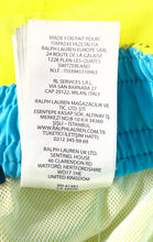 Load image into Gallery viewer, Polo Ralph Lauren Mens Yellow Mesh Lined Drawstring Swim Trunks Size Large
