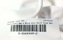 Load image into Gallery viewer, Calvin Klein Mens White Cotton Short Sleeve Collared Button Polo Shirt Size XXL
