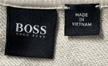 Load image into Gallery viewer, Hugo Boss Mens Beige Cotton Long Sleeve 1/4 Zip Pullover Sweatshirt Size Medium
