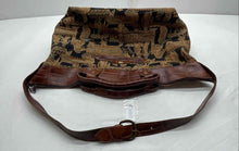 Load image into Gallery viewer, Arazzo Womens Brown Roman Gladiator Motif Adjustable Strap Travel Shoulder Bag
