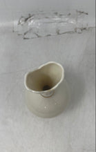 Load image into Gallery viewer, L By Lenox Cream Gold-Tone Printed Home Decorative Collectible Small Flower Vase
