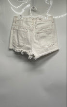 Load image into Gallery viewer, Forever 21 Womens White Distressed Denim Cut-Off Short Size 24
