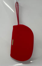 Load image into Gallery viewer, Giorgio Armani Beauty Womens Red Zipper Dome Wristlet Makeup Cosmetic Bag
