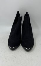 Load image into Gallery viewer, Journee Collection Womens Issla Black Faux Suede Metal Trim Ankle Booties Size 9
