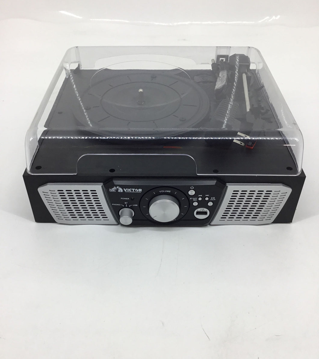 Victor Model VHRP-1100-BK Vinyl Bluetooth Record Player Turntable