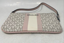 Load image into Gallery viewer, Michael Kors Womens Jet Set Beige Monogram Print Zipper Wristlet Wallet
