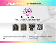 Load image into Gallery viewer, Authentic Simply Vera Vera Wang Womens Gray White Print Pullover Sweater Size L
