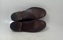 Load image into Gallery viewer, Cole Haan Mens Pinch Buckle Kiltie Brown Leather Loafer Dress Shoes Size 9.5

